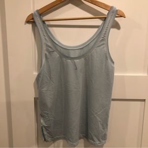 Nike yoga dry fit light blue tank top. Small. Made in China.